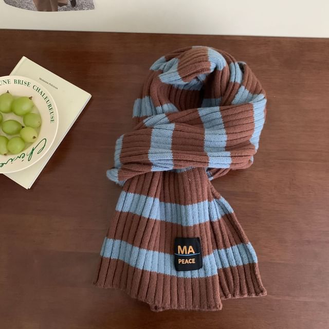 Scarf Striped Knit