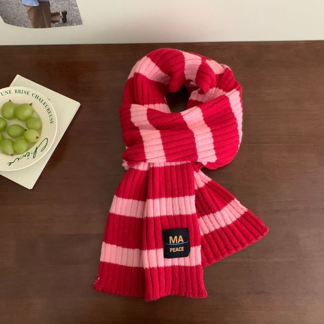 Scarf Striped Knit