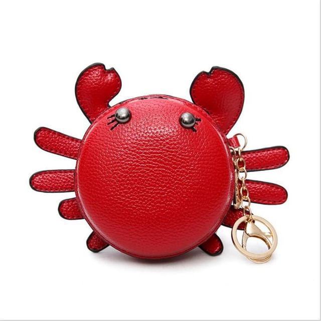 Purse Leather Coin Faux Cartoon Crab