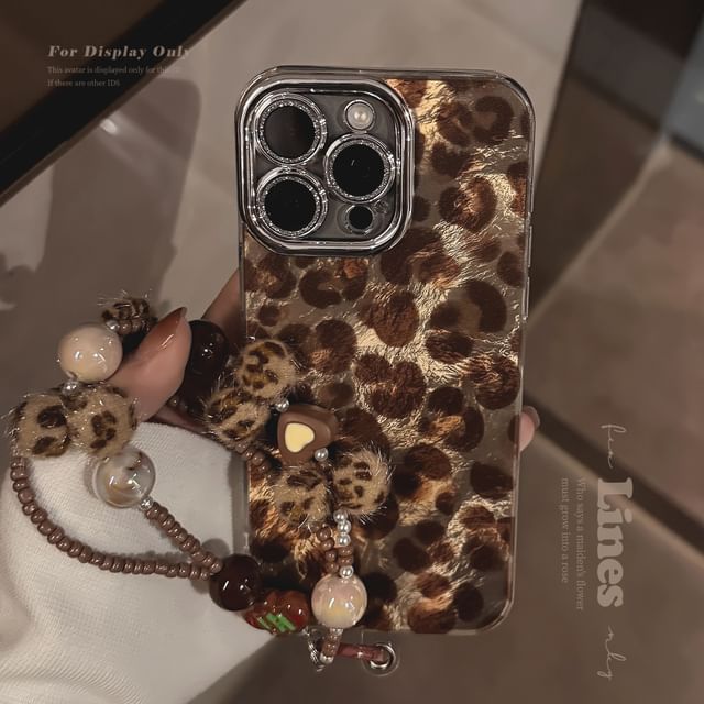 Phone Leopard Set Strap / Case Print
