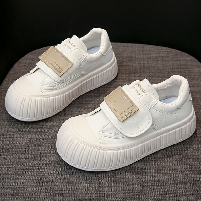 Hook-And-Loop Platform Sneakers