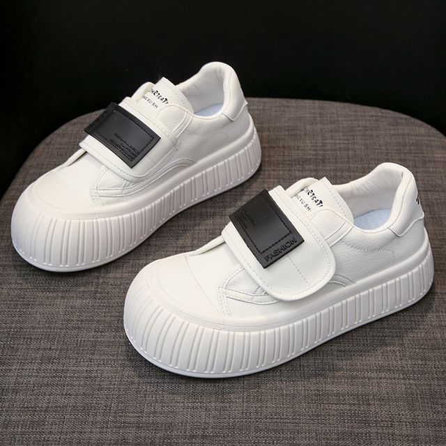 Hook-And-Loop Platform Sneakers