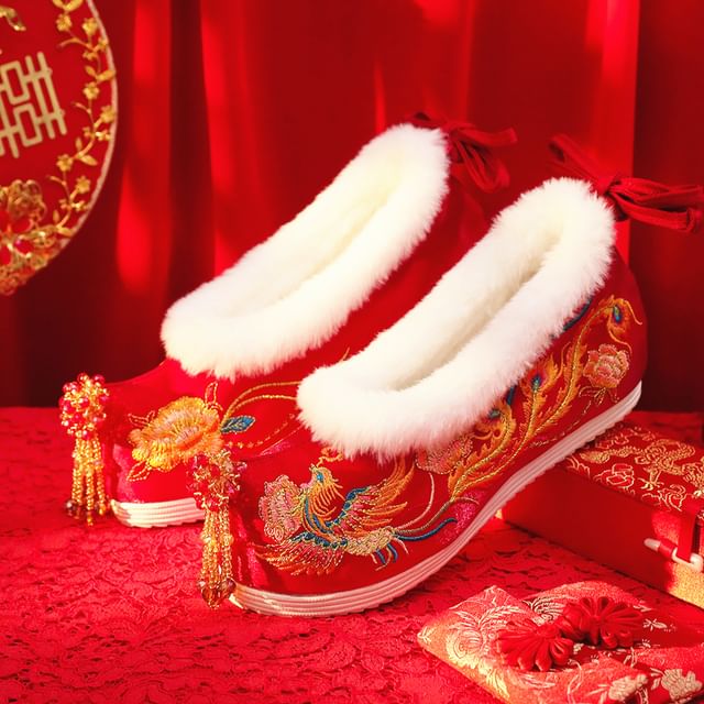 Hidden Embroidered Heel Wedge (Various Beaded Pumps Designs)