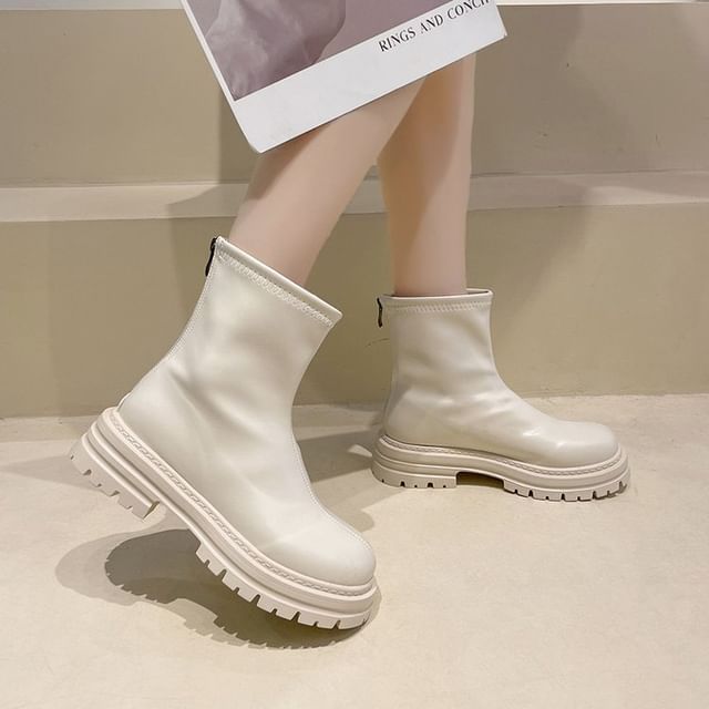 Boots Short Platform Zip