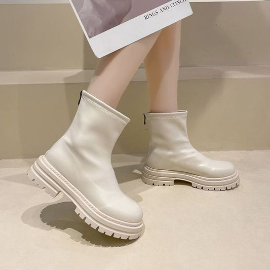 Boots Short Platform Zip