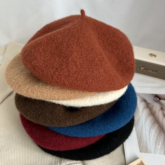 Plain Beret Woolen