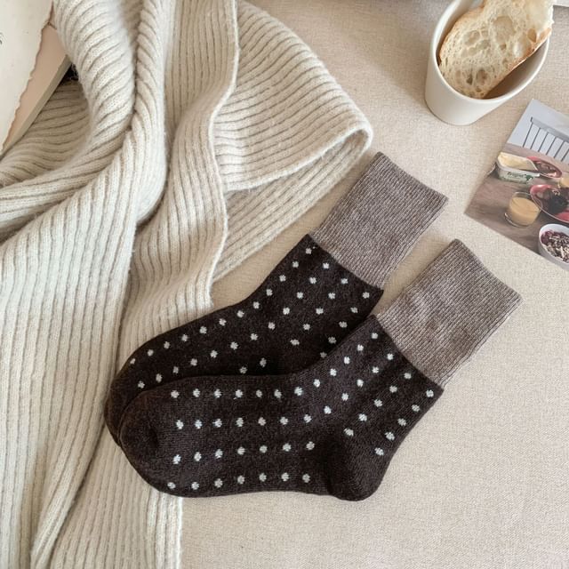 Dotted Short Socks