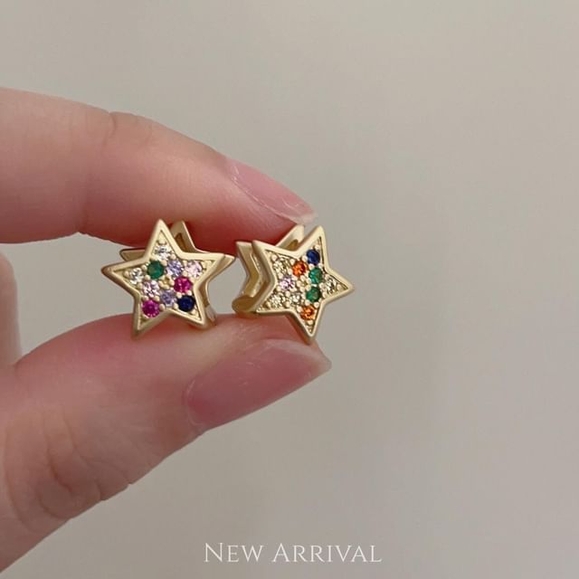 Star Rhinestone Earrings