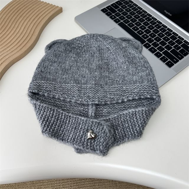 Ear Balaclava Knit Bear