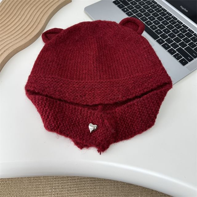 Ear Balaclava Knit Bear
