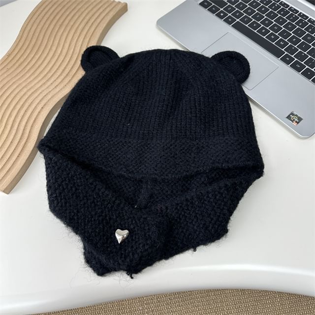 Ear Balaclava Knit Bear