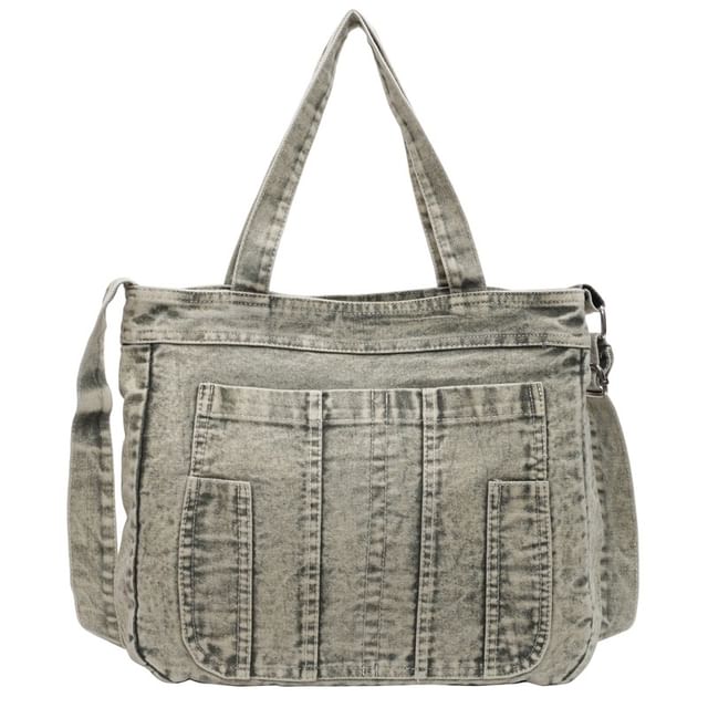 Denim Washed Bag Crossbody