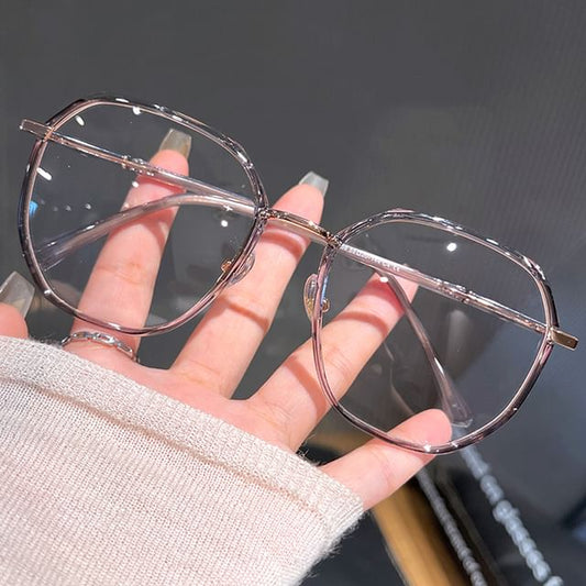 Light Glasses Metal Blocking Blue Geometric