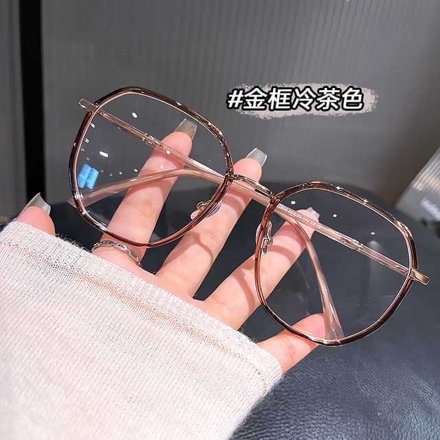 Light Glasses Metal Blocking Blue Geometric