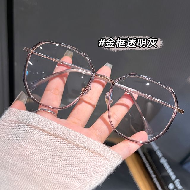 Light Glasses Metal Blocking Blue Geometric