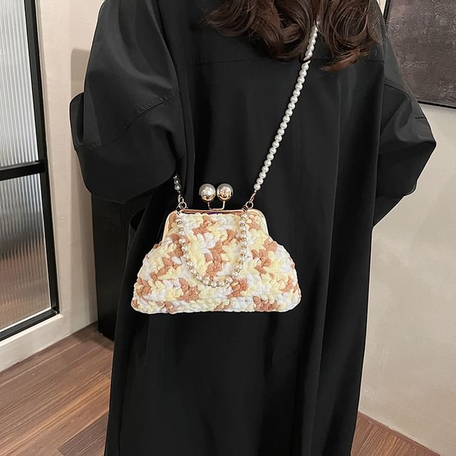 Faux Bag Crossbody Pearl Patterned
