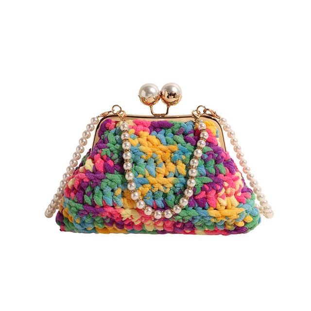 Faux Bag Crossbody Pearl Patterned