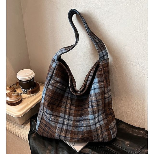 Plaid Tote Bag