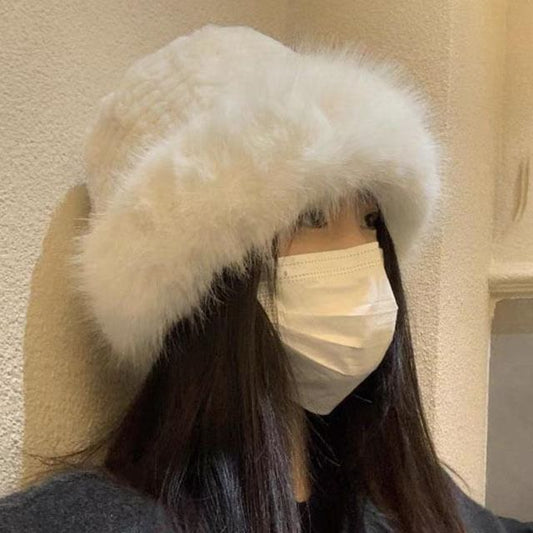 Panel Hat / Plain Fluffy Bucket
