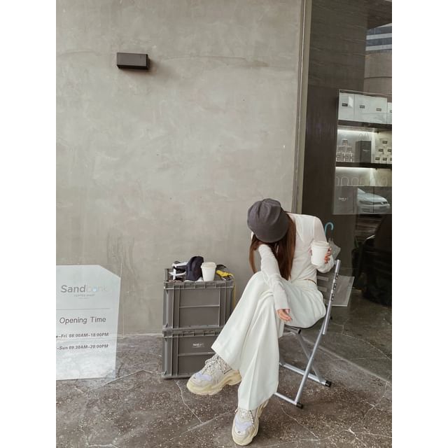 Plain Slouchy / Beanie Cuffed