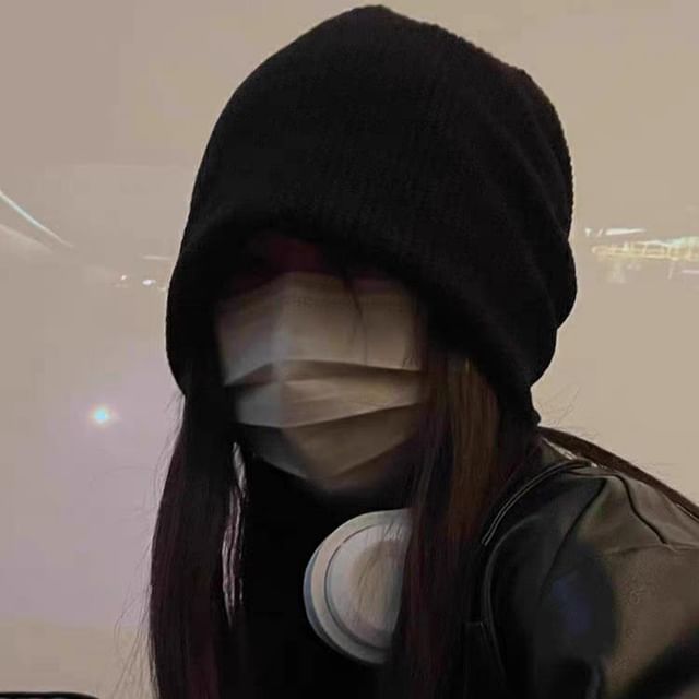 Plain Beanie Cap Newsboy /