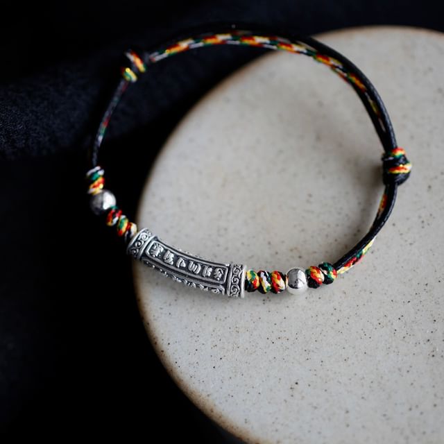 Knot Designs) S999 (Various Embossed Silver Bracelet