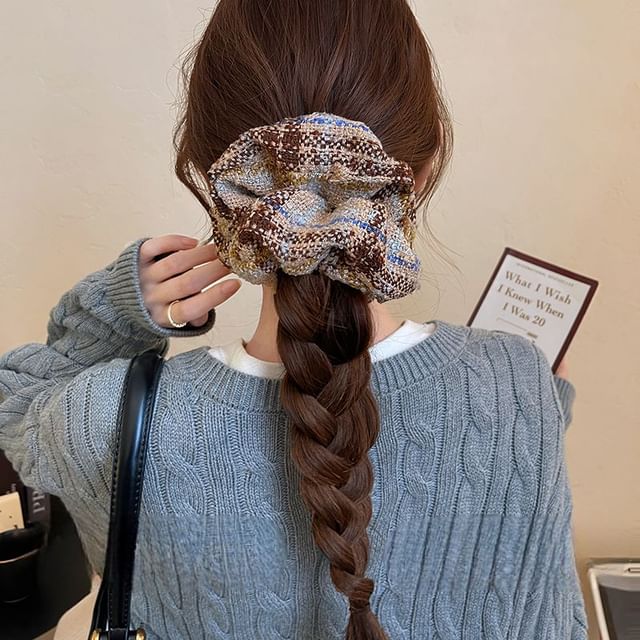 Scrunchie Hair Plaid