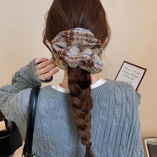 Scrunchie Hair Plaid