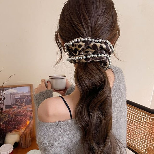 Hair Leopard Scrunchie