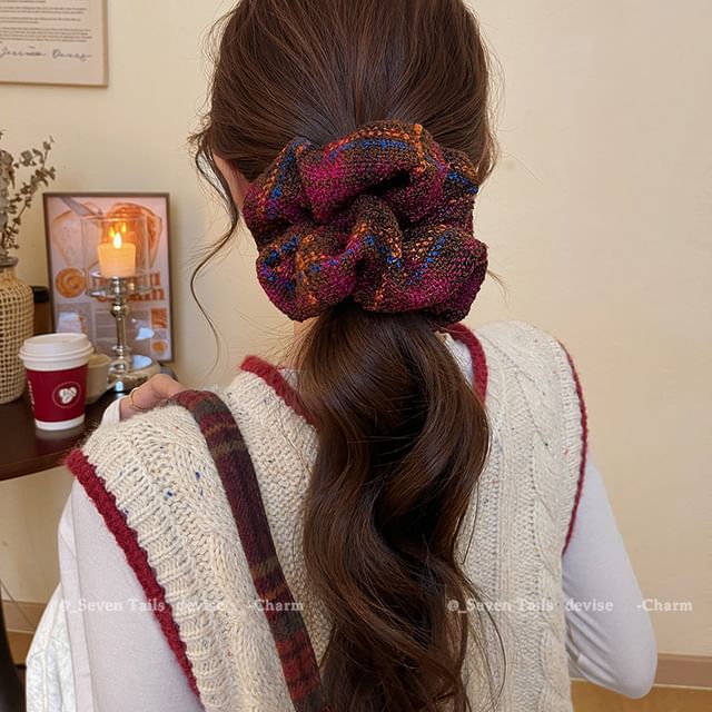 Scrunchie Hair Plaid