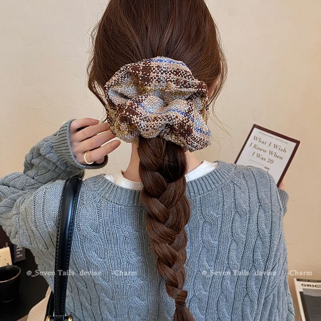 Scrunchie Hair Plaid