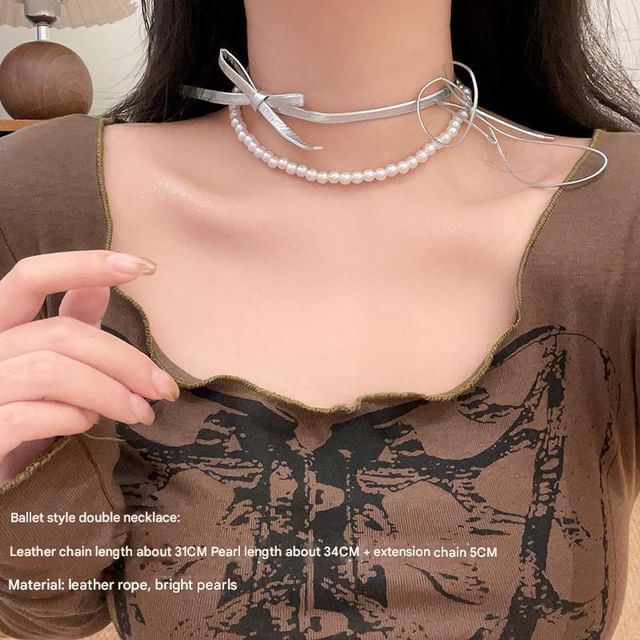 Layered Set Heart Braded / Necklace