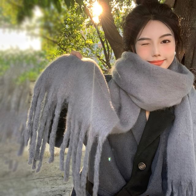 Plain Fringe Scarf