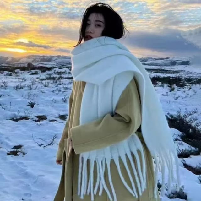 Plain Fringe Scarf
