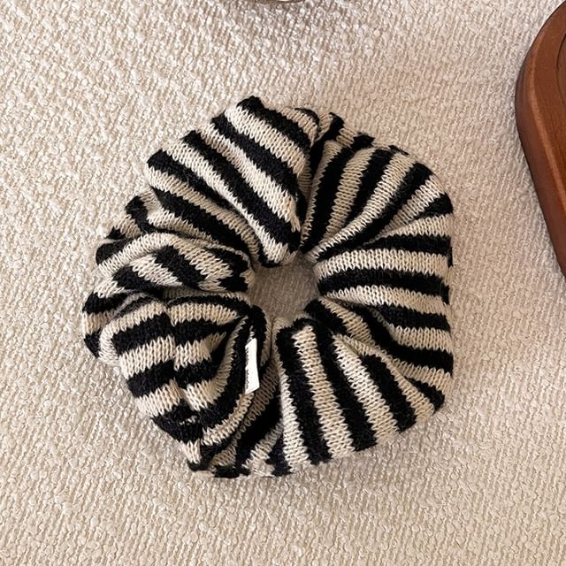 Striped Scrunchie / Hair Tie