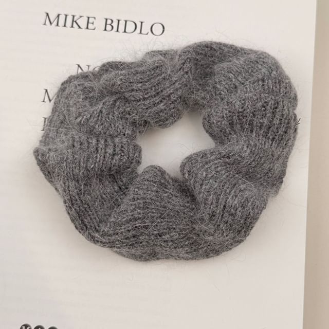 Plain Knitted Scrunchie