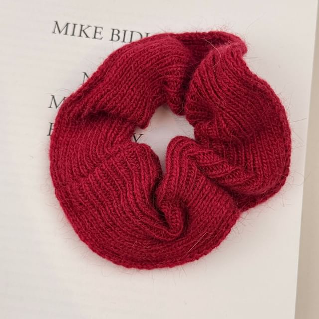 Plain Knitted Scrunchie