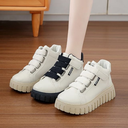 High Platform Panel Top Sneakers