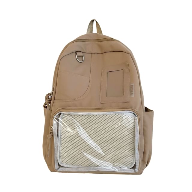 PVC Set Charm Bag Badge Panel Nylon Backpack Laptop /