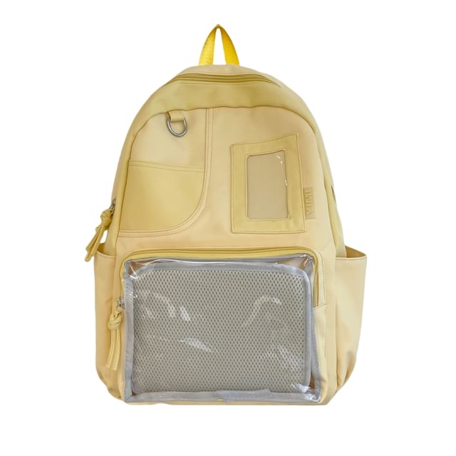 PVC Set Charm Bag Badge Panel Nylon Backpack Laptop /