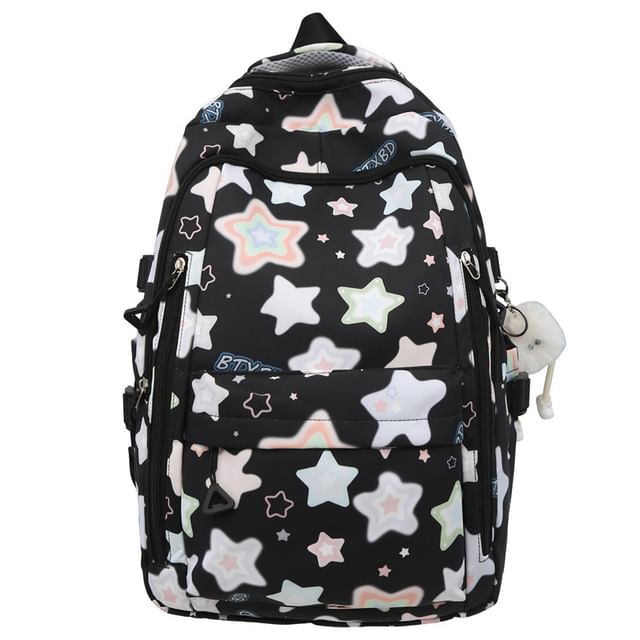 Set Laptop Bag Star / Backpack Print Charm Nylon