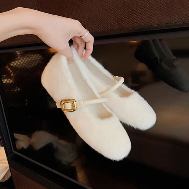 Jane Shoes Plain Mary Fluffy
