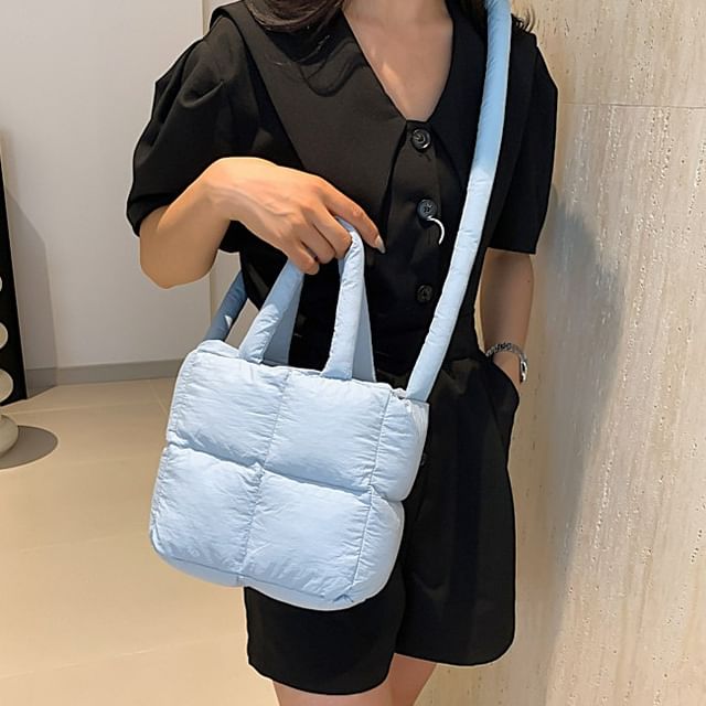 Plain Puffer Crossbody Bag