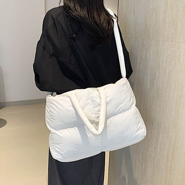 Puffer Bag Tote Crossbody Plain