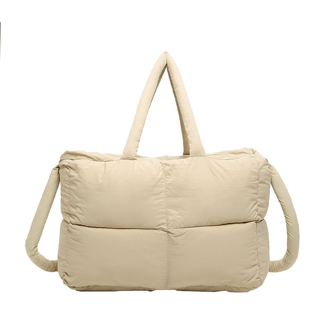 Puffer Bag Tote Crossbody Plain