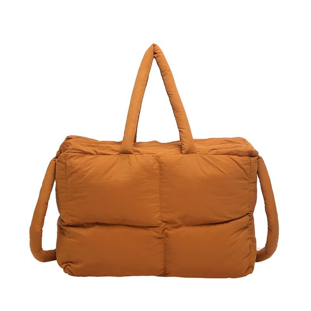 Puffer Bag Tote Crossbody Plain
