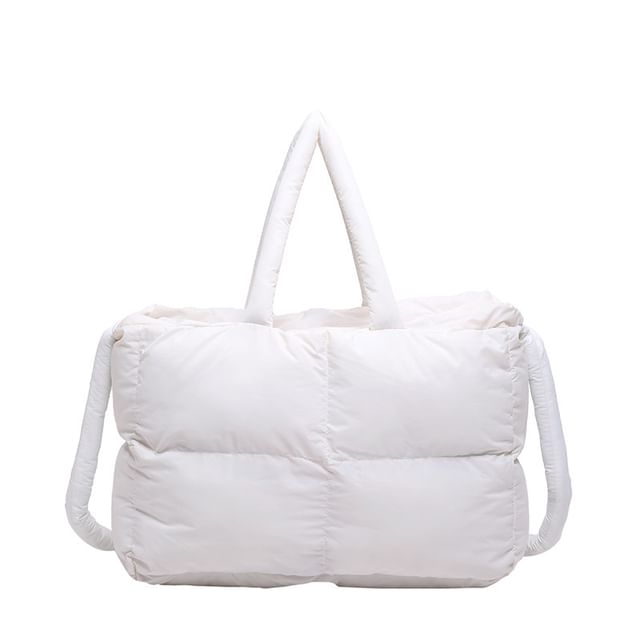 Puffer Bag Tote Crossbody Plain