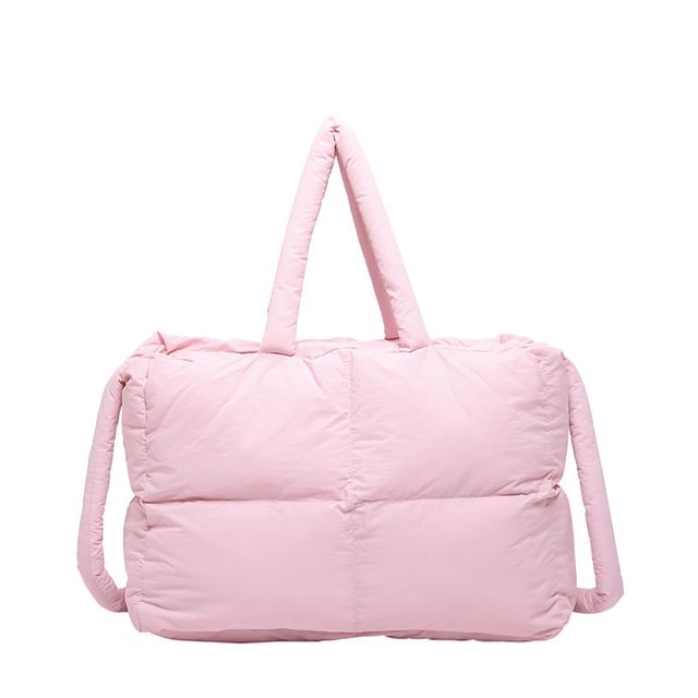 Puffer Bag Tote Crossbody Plain