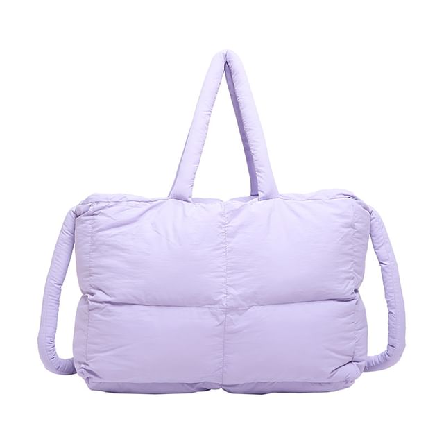 Puffer Bag Tote Crossbody Plain