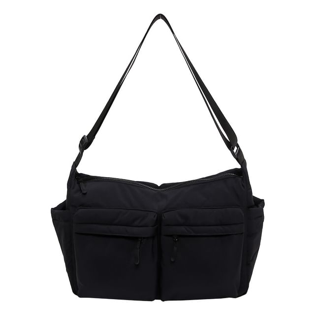 Bag Plain Nylon Messenger